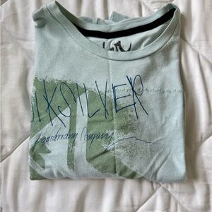 Quiksilver Mint Green Cotton Tee